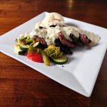 Portabello Medallions with filet mignon from martinis