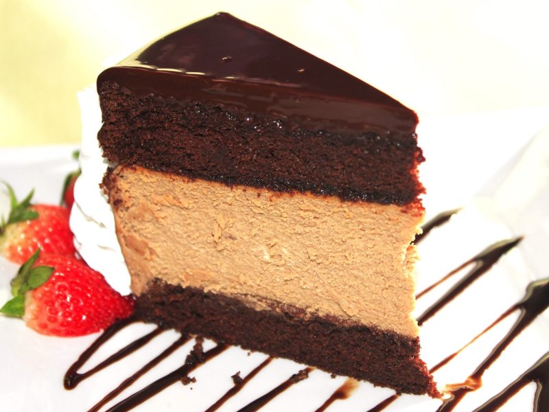 Chocolate Caramel Layer Cake